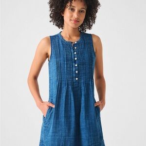 white christmas dresses Michelle Denim Dress main image 1